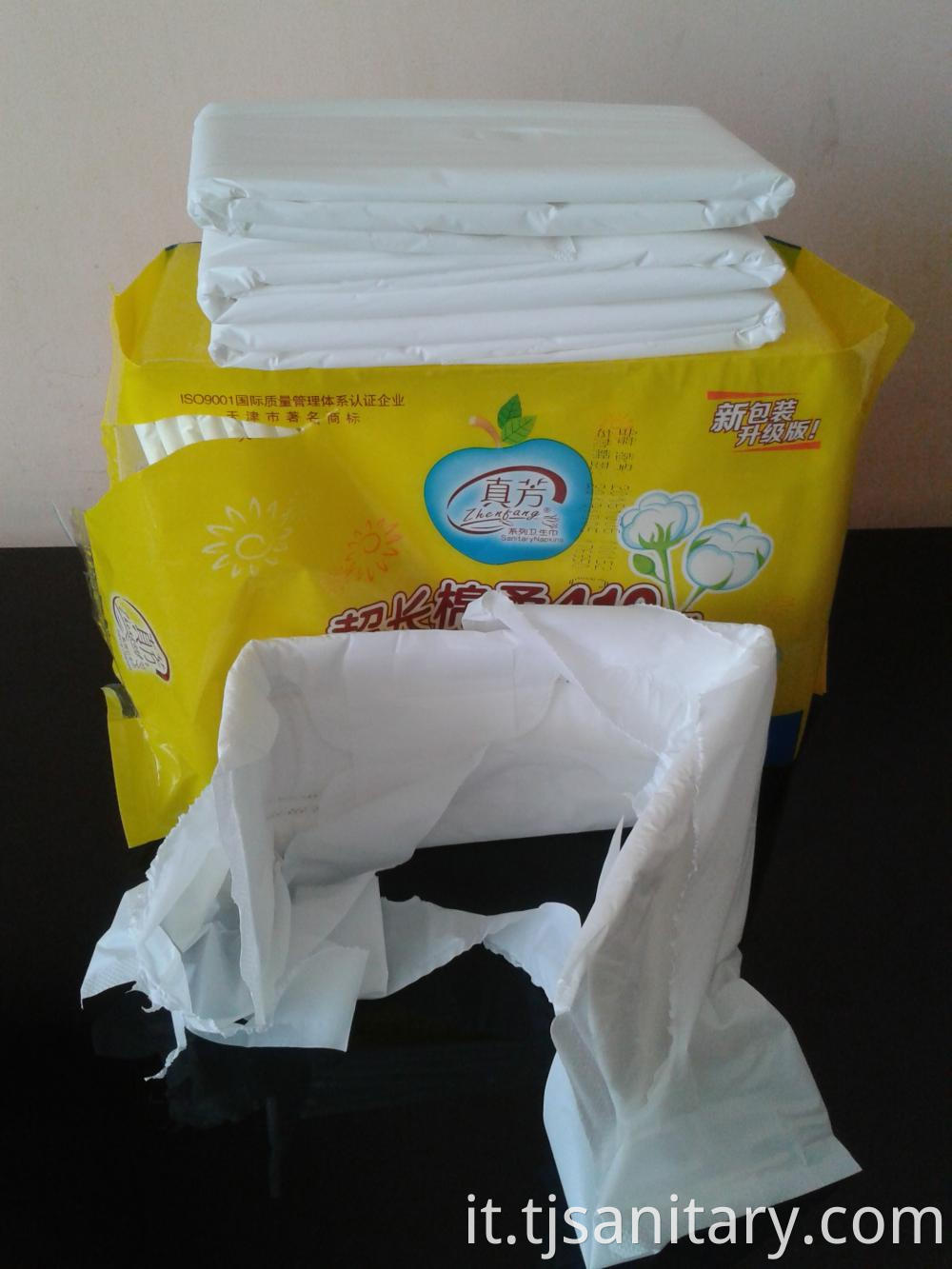 nonwoven sanitary pad